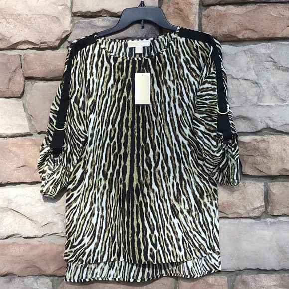 Michael Kors Tops - Michael Kors Animal Print Blouse